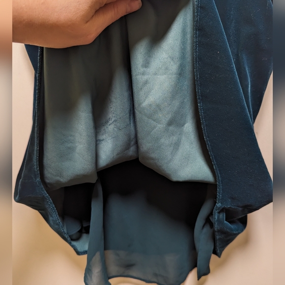 Express Dark Teal Velvet Tank top - Picture 6 of 6
